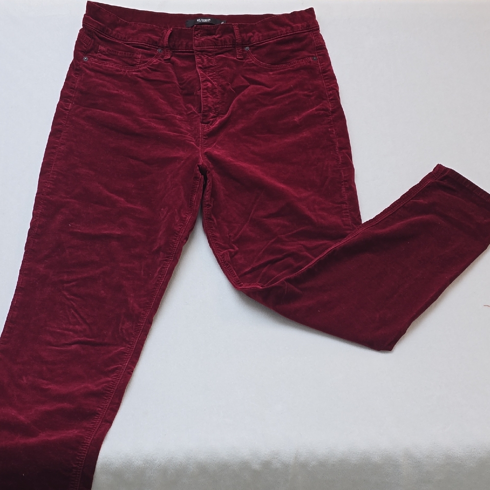 Hudson Jeans Deep Red Corduroy Pants